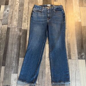 Good American Classic Blue Straight Leg Jeans